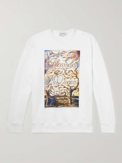 Alexander McQueen Printed Cotton-Blend Jersey Sweatshirt