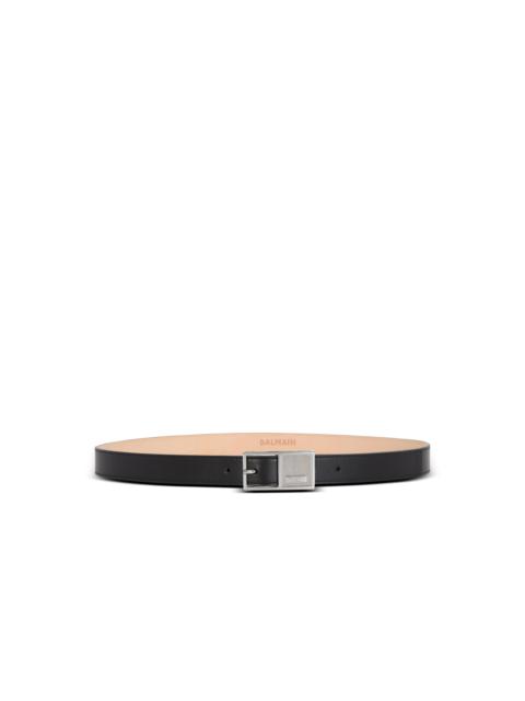 Balmain Thin Signature calfskin belt