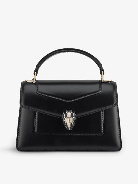 BVLGARI Serpenti Forever leather top-handle bag