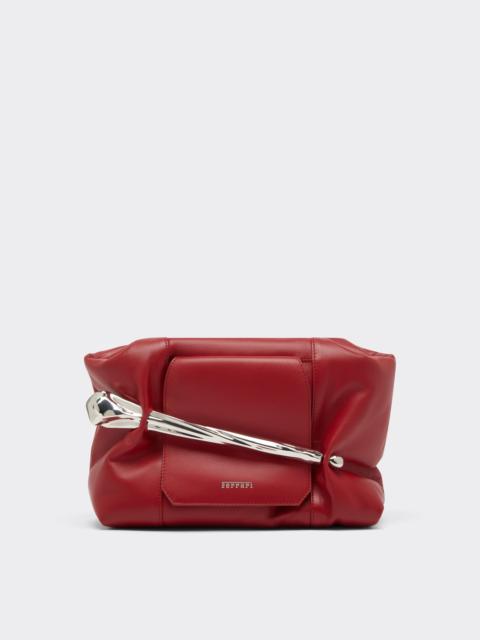 Ferrari Soft Semi-Gloss Leather Clutch