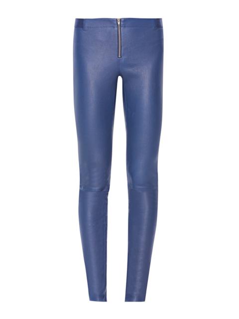 Alice + Olivia FRONT ZIP LEATHER LEGGING