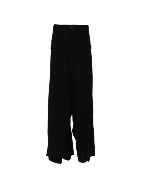 G-Flap drop-crotch trousers