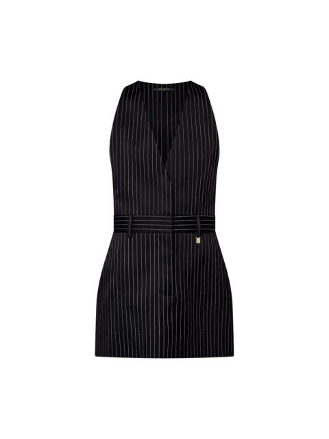 Louis Vuitton Tailored Pinstripe Dress