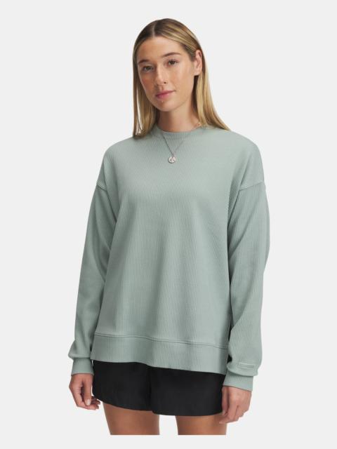 Under Armour Women's UA Meridian Rib Oversized Crew