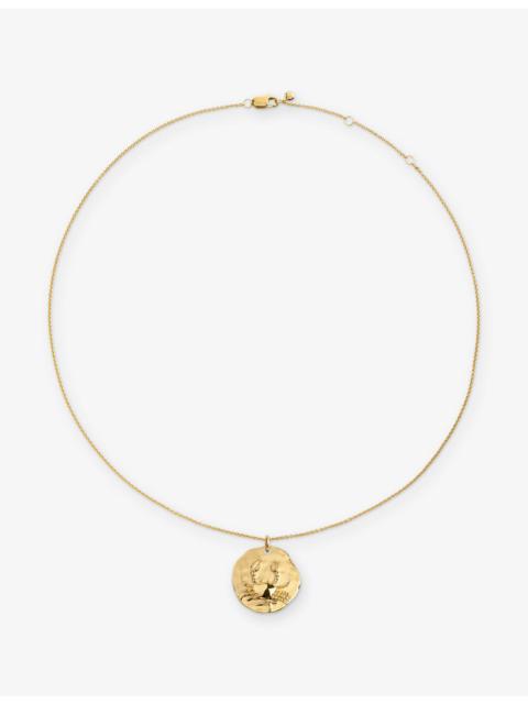 MONICA VINADER Cancer Zodiac 18ct Yellow Gold Vermeil Pendant Necklace