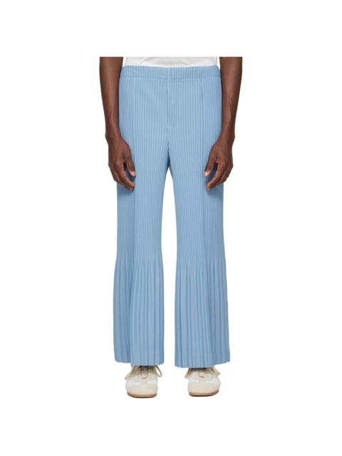 ISSEY MIYAKE Blue Pleats Bottoms 1 Trousers