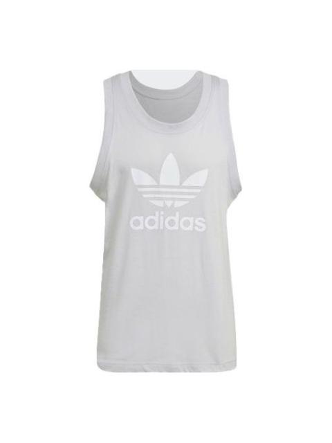 adidas adidas originals Men's Trefoil Tank ports Vest Gray GN3488
