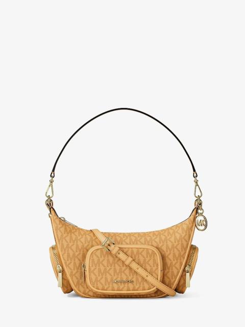 MICHAEL KORS Merritt Small Signature Logo Convertible Shoulder Bag