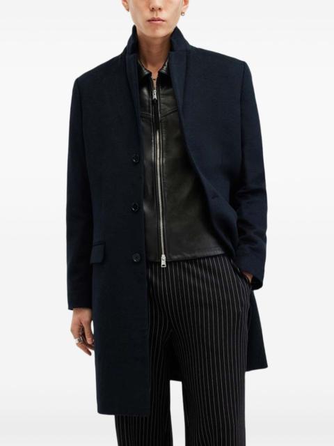 ALLSAINTS button-fastening single-breasted coat