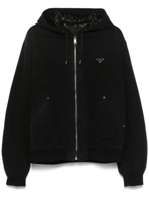 Prada denim hooded jacket