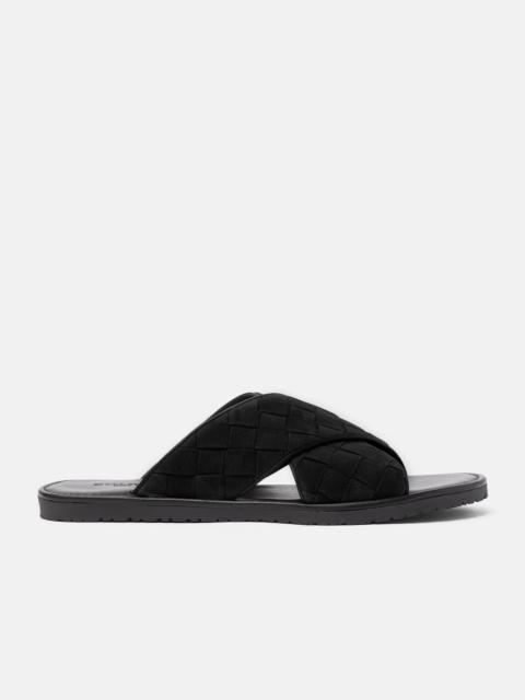 SCAROSSO Ettore Black Suede Woven