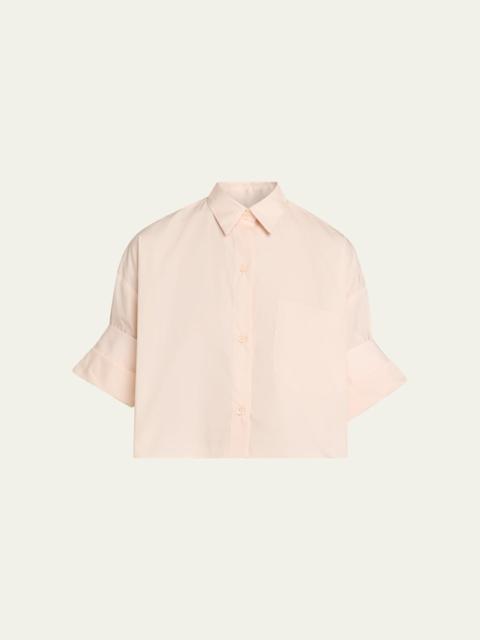 TWP Next Ex Cropped Shirt in Superfine Cotton