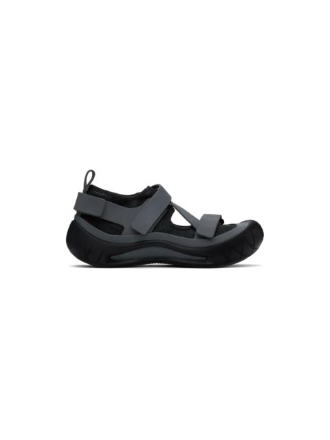 ecco.kollektive Black & Gray Nina Christen Edition Cluster X Sandals