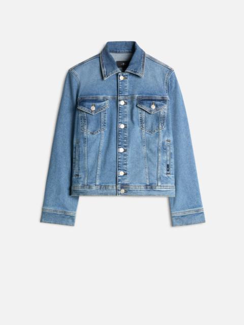 Luxe Vintage Adi Trucker Jacket in Fancy