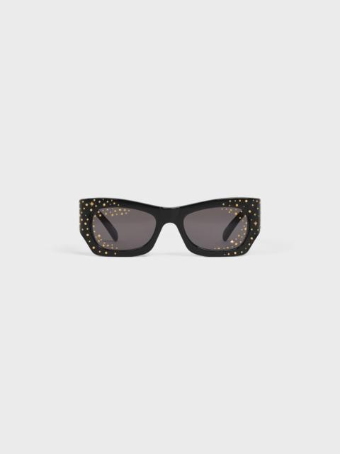 CELINE Graphic S333 sunglasses in Acetate with Crystals and Metal