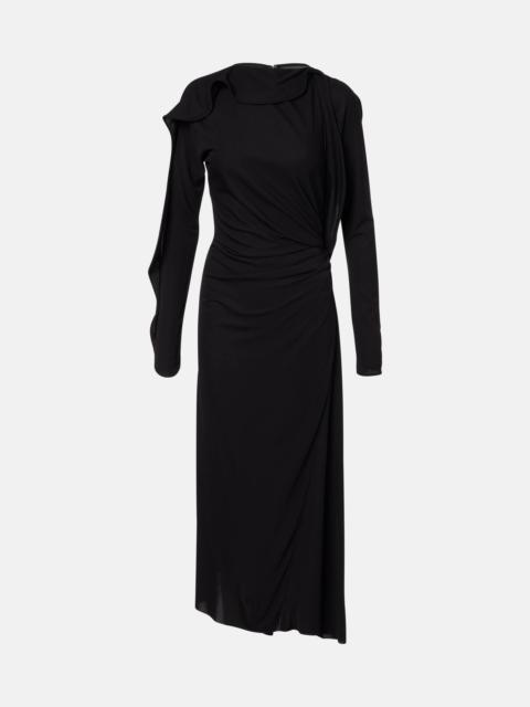 Victoria Beckham Draped jersey maxi dress