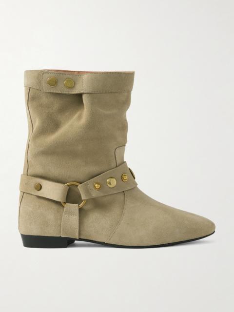 Isabel Marant Stania Studded Suede Ankle Boots