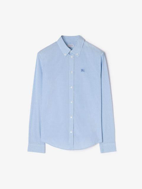 Burberry Classic Fit Gingham Cotton Shirt