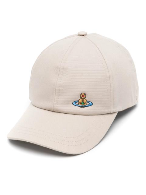 Vivienne Westwood Cotton Orb-embroidery Baseball Cap