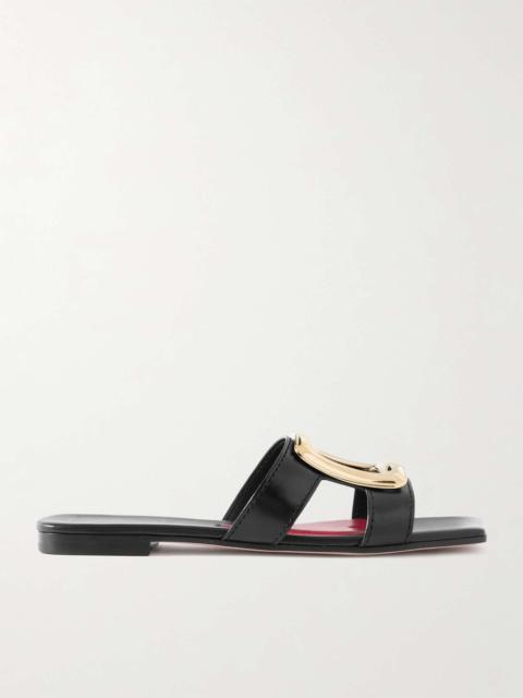 Roger Vivier Nagoya embellished cutout leather slides