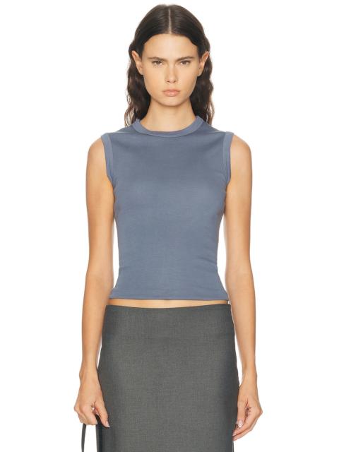 Enza Costa Supima Cotton New Classic Sleeveless Tee