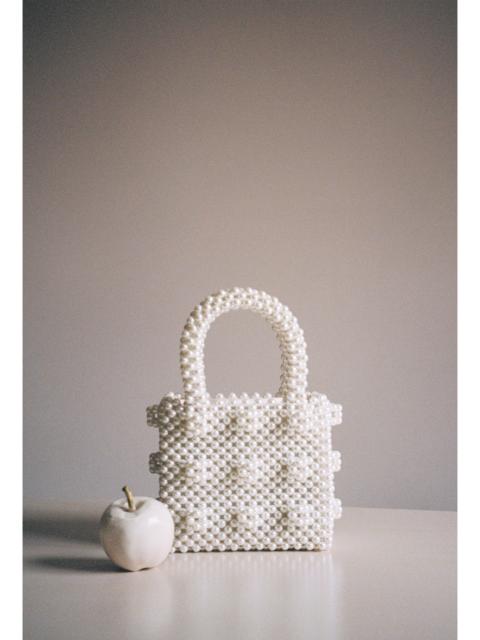 SHRIMPS Mini Antonia Bag - Cream