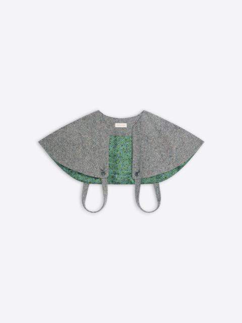 Dries Van Noten MINI WOOL TWEED CAPE