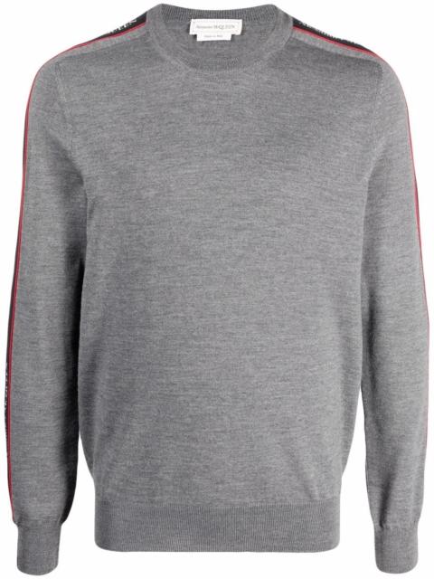 Alexander McQueen logo-tape jumper