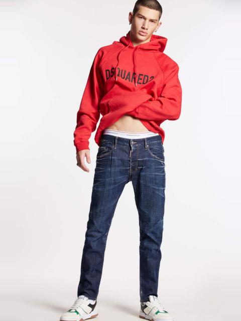 DSQUARED2 DARK CLEAN WASH SKATER JEANS