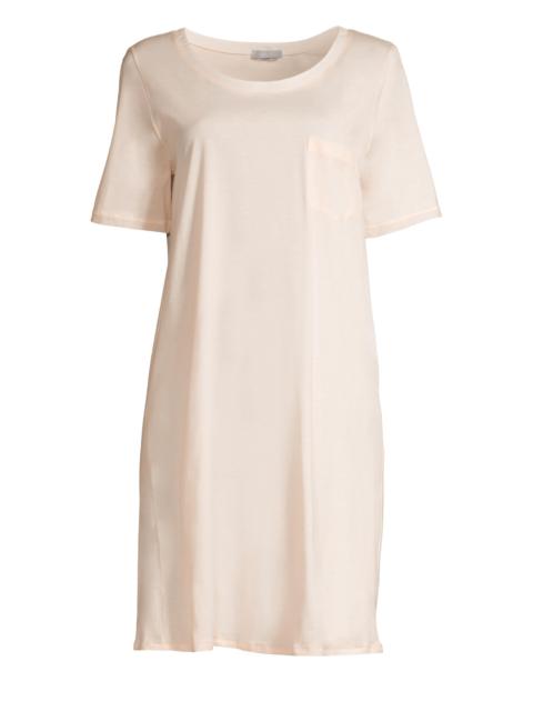 HANRO Women's Cotton Deluxe Sleepshirt - Crystal Pink