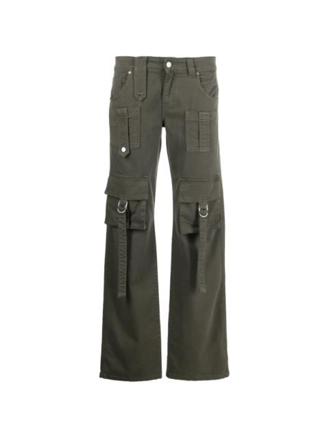 Blumarine straight-leg cargo-pocket trousers