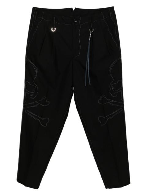 mastermind JAPAN logo-embroidered trousers