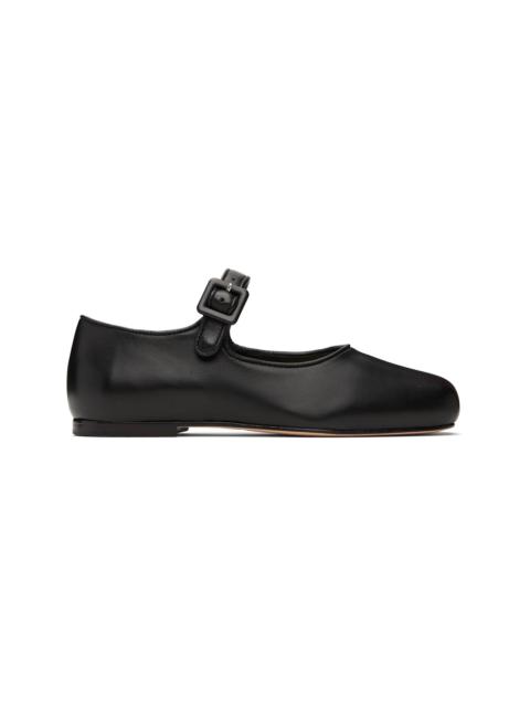 Black Mary Jane Pointe Ballerina Flats