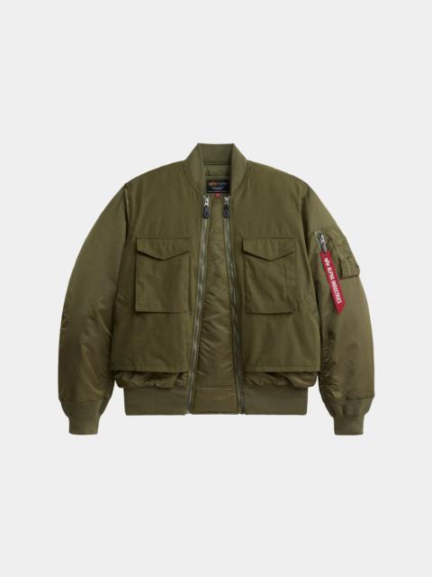 ALPHA INDUSTRIES MA-1 MIXED COTTON FLIGHT JACKET