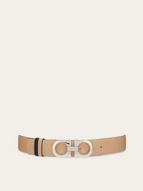 FERRAGAMO Reversible and adjustable Gancini belt