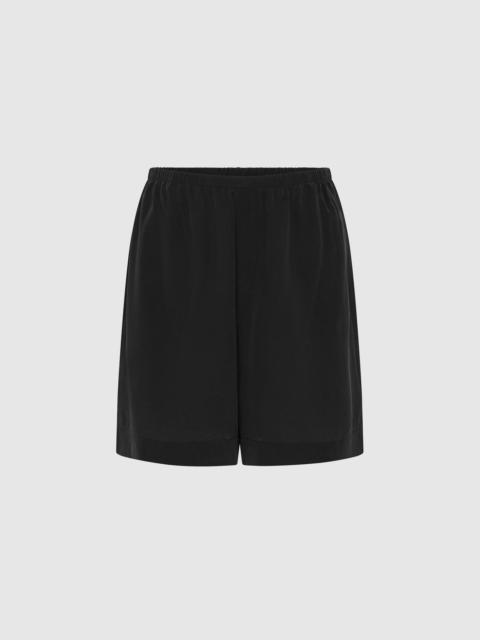 ST. AGNI Silk Everyday Relaxed Shorts - Black