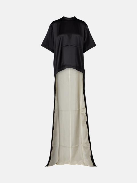 PHOEBE PHILO Silk-blend satin T-shirt