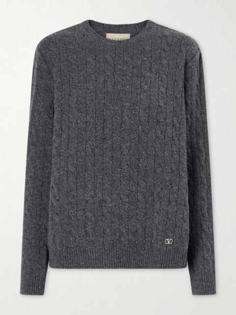 Valentino Cable-knit Wool Sweater