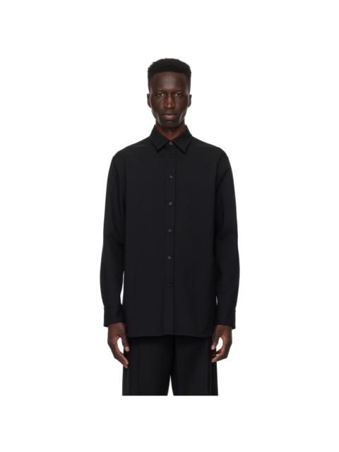 Jil Sander Black Button Shirt