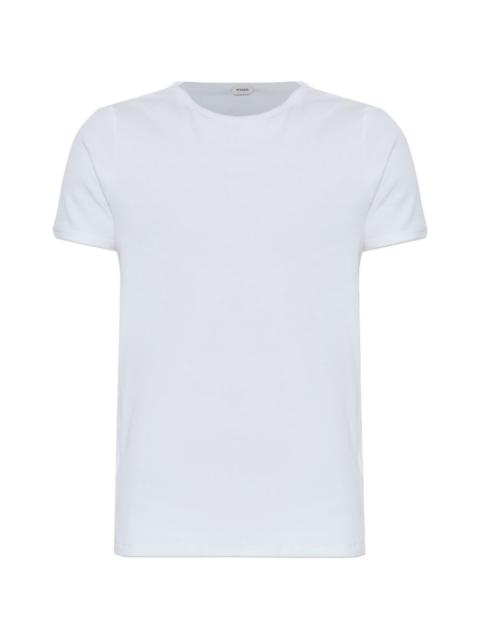 VERSACE logo-embroidered T-shirt
