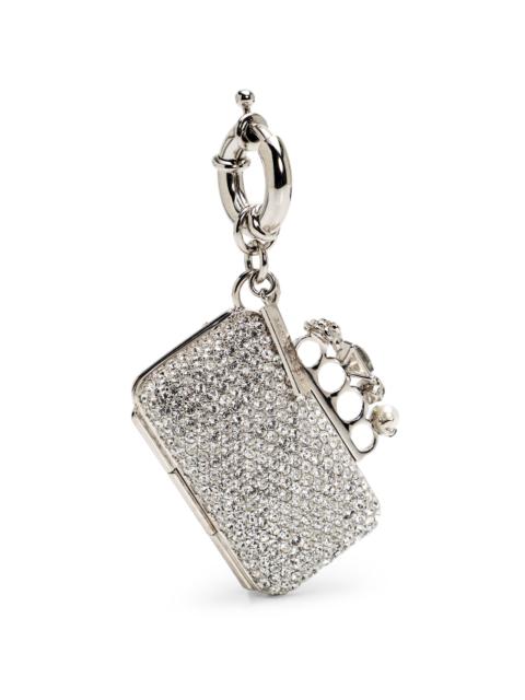 Alexander McQueen Women's Silvertone & Glass Knuckle Charm - Shiny Silver