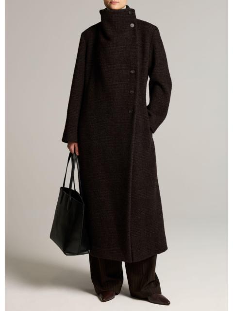 Vince Tonal Plaid Wool-Blend Coat