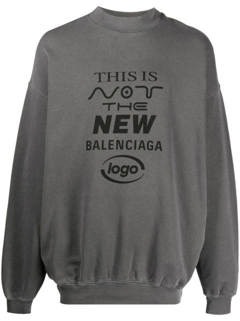 New logo printed sweatshirt