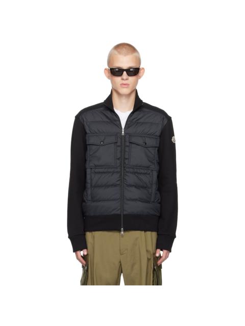 Moncler Black Zip Up Down Jacket