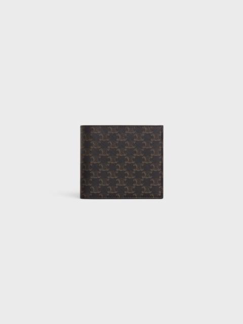 CELINE Bi-fold Wallet with Coin Compartment in Triomphe Canvas