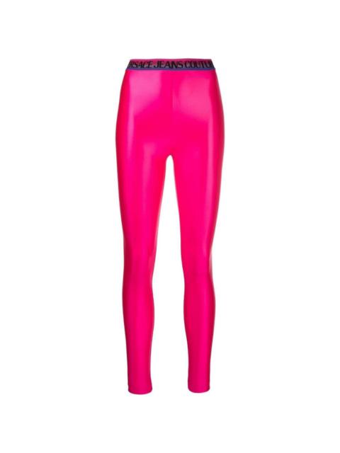 VERSACE JEANS COUTURE logo-waistband leggings