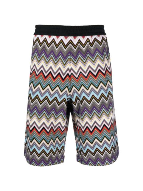 Missoni zigzag-woven Bermuda shorts