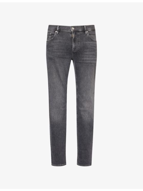 FRAME L'homme Athletic Straight Slim-Fit Stretch-Denim Jeans