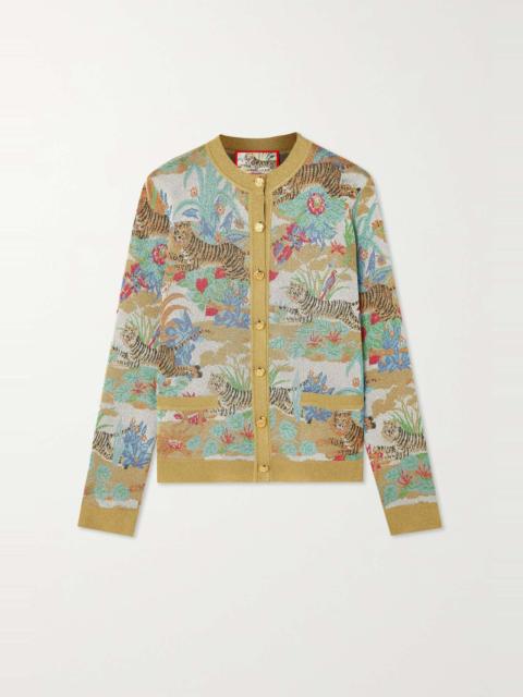 GUCCI Chinese New Year metallic jacquard cardigan
