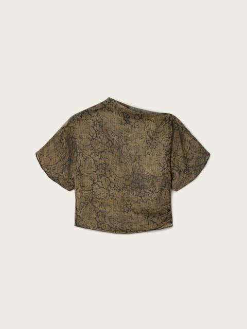 ALLSAINTS SALI CROPPED MESH TOP